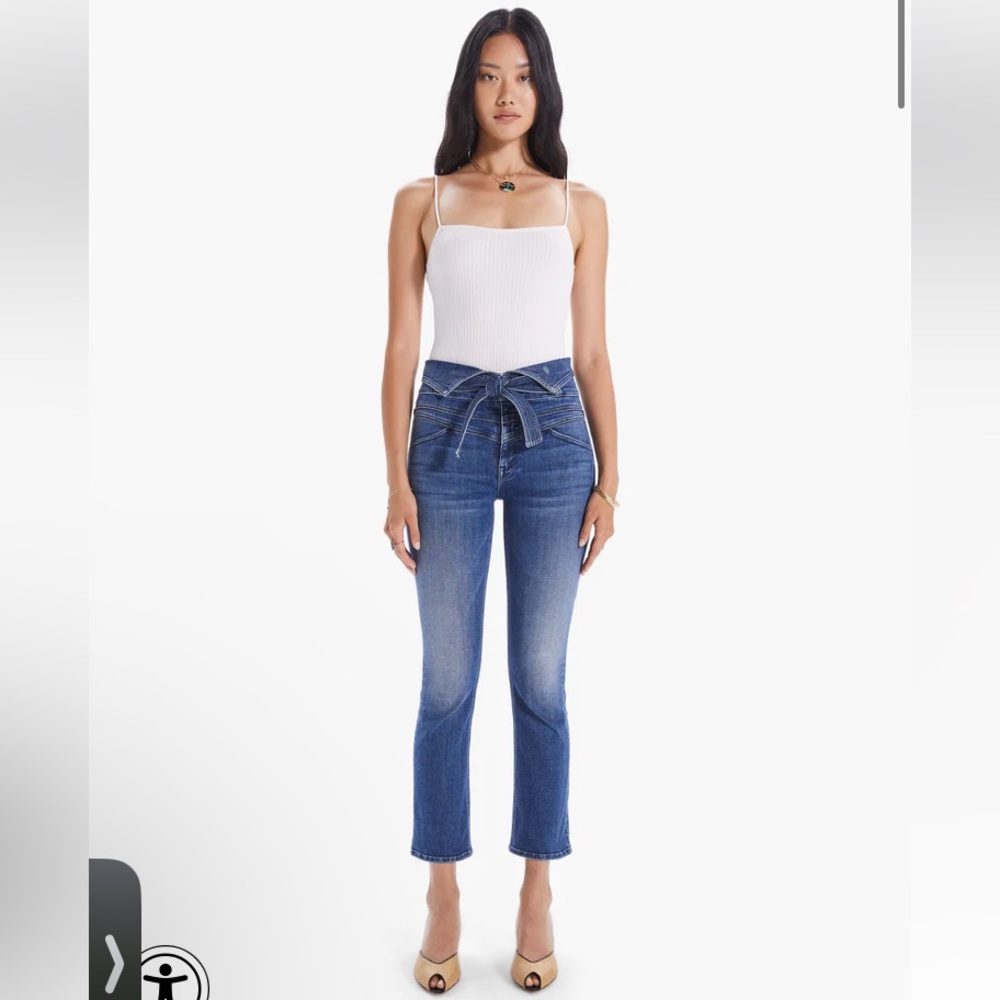 MOTHER The Triple Stack insider Ankle Chick Flick Size 29